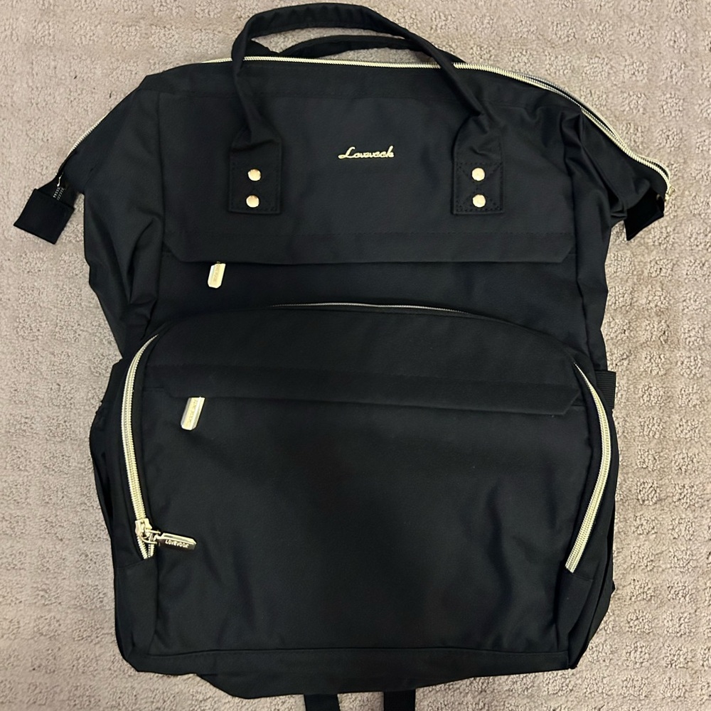 Black Backpack - Durable Travel & Work Bag